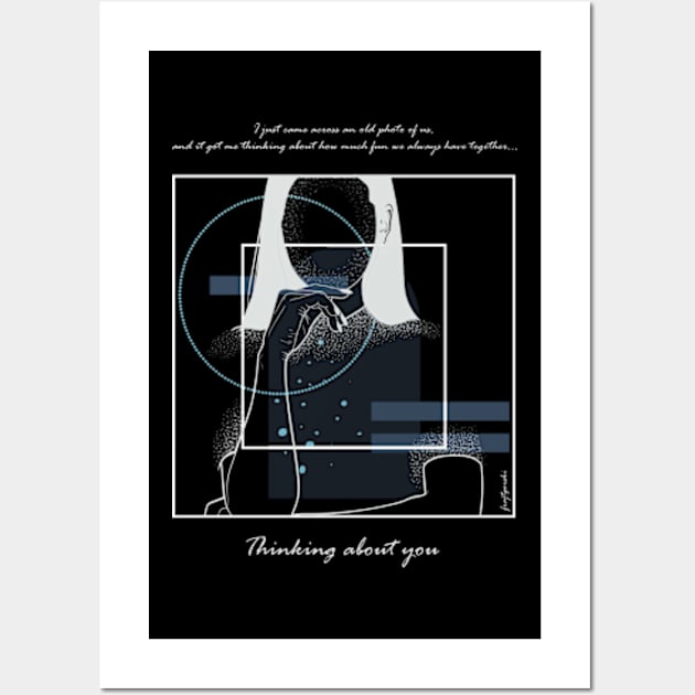 Thinking about You version 7 Wall Art by Frajtgorski